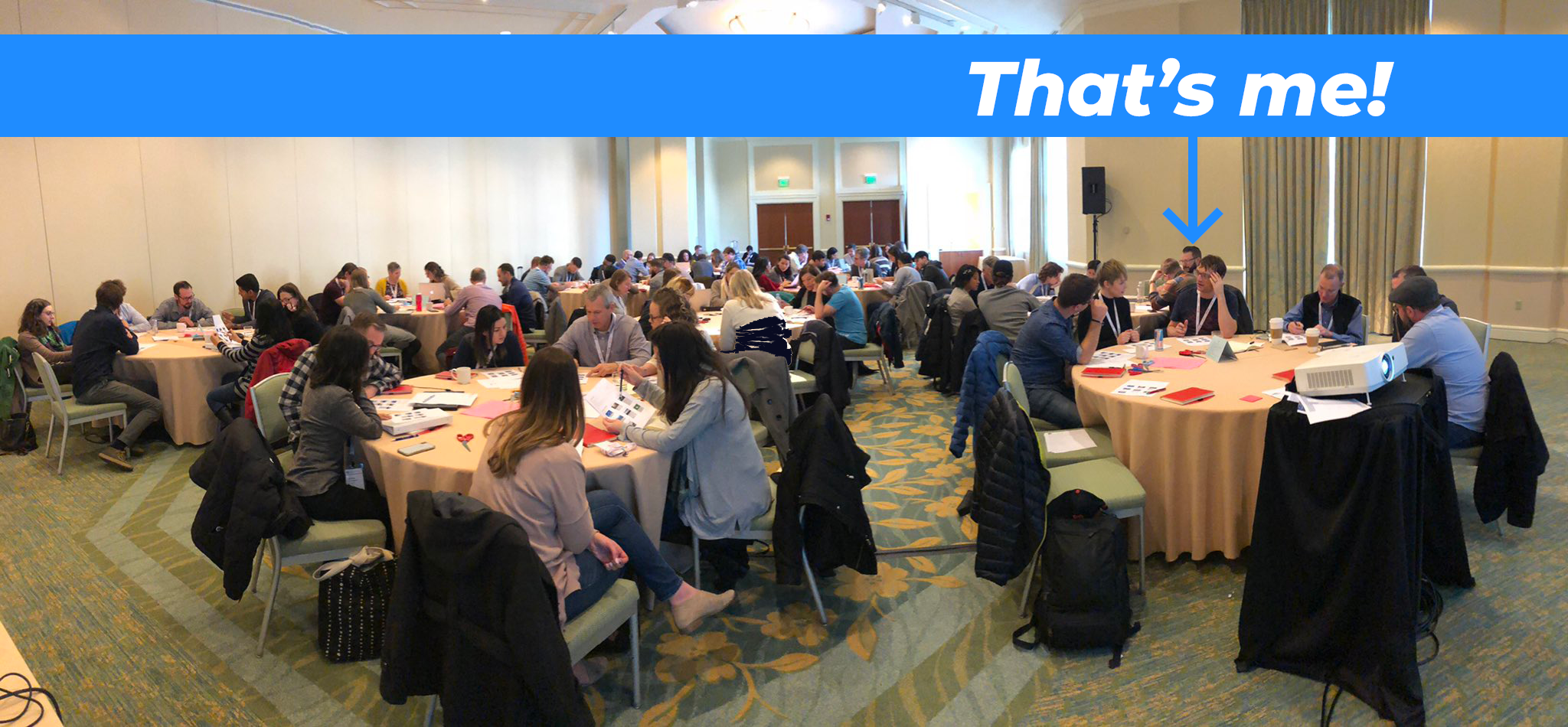 The entire room of attendees to Nathan Curtis' workshop at UI23 Boston